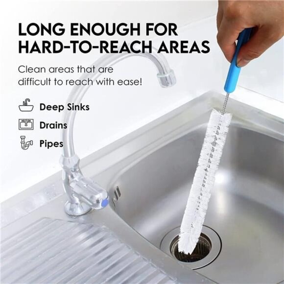 Turbo Microfiber Bottle Brush Cleaner Pack - Set of 5 Bottle Brushes - Picture 4 of 7